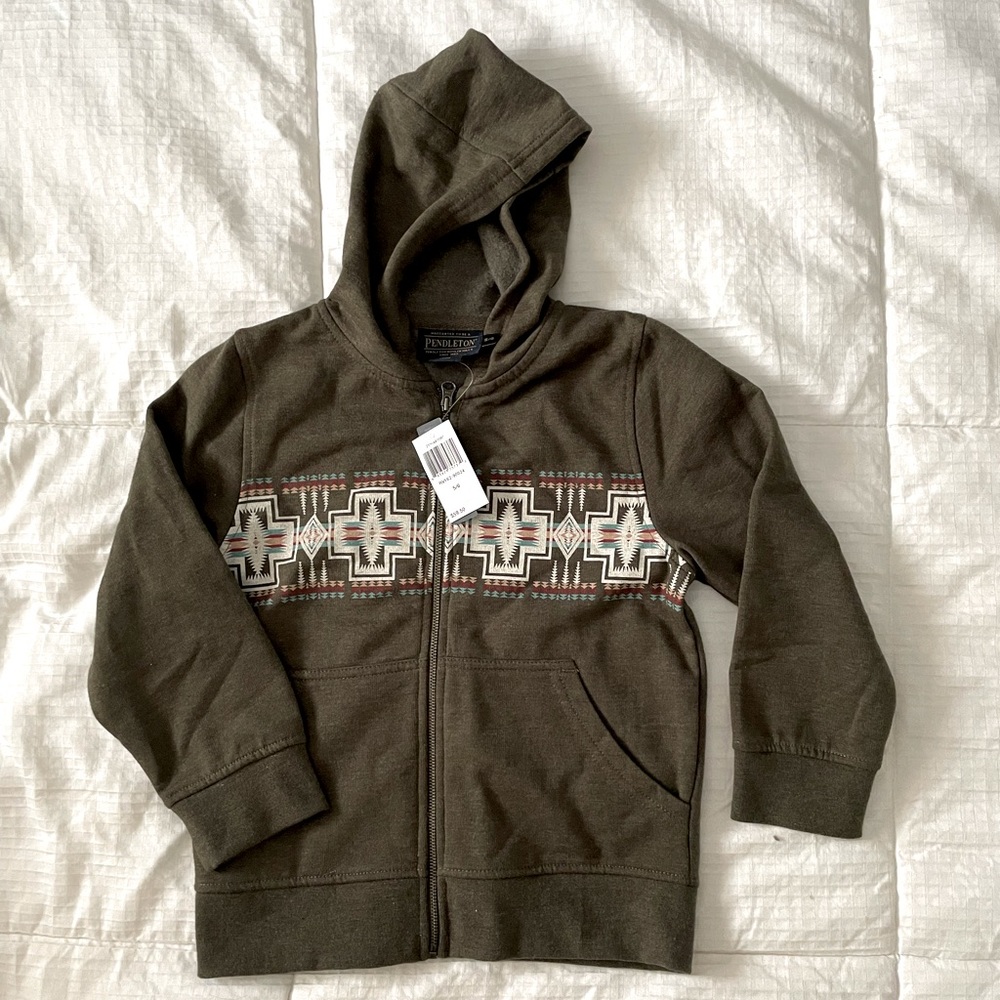 Pendleton Kids hooded zip sweatshirt